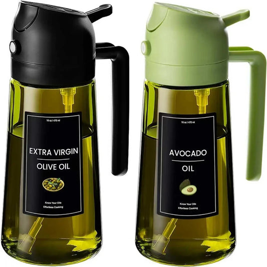 Glass Oil Dispenser and Sprayer